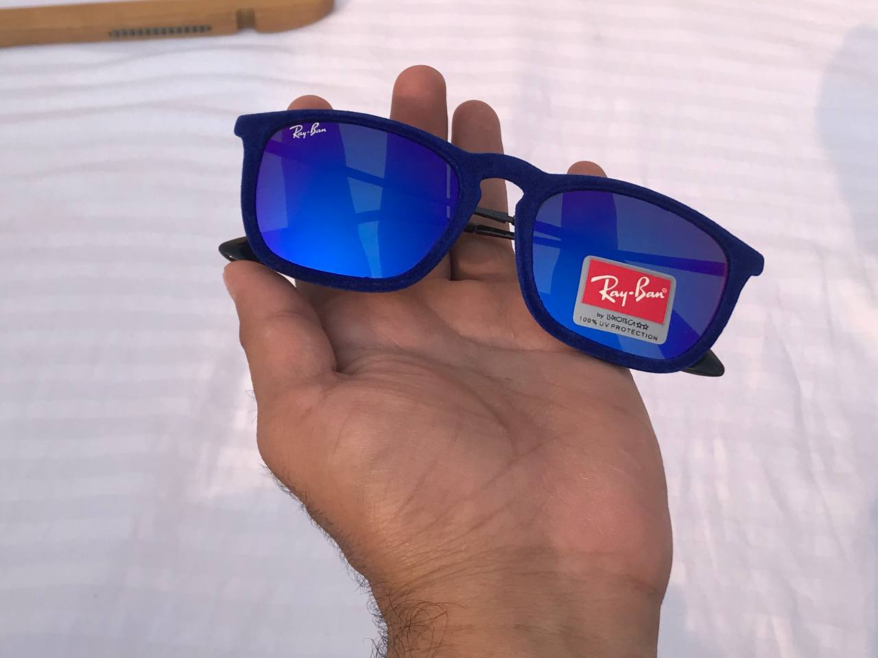 Araybana Square Rb 4187 Blue Velvet Blue Aqua Marcury