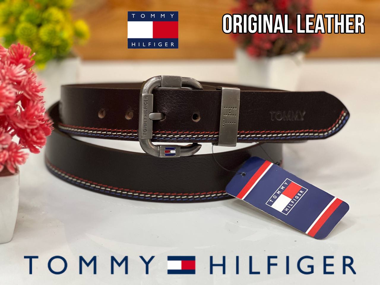 Atommy Hilfigera Original Leather Belt