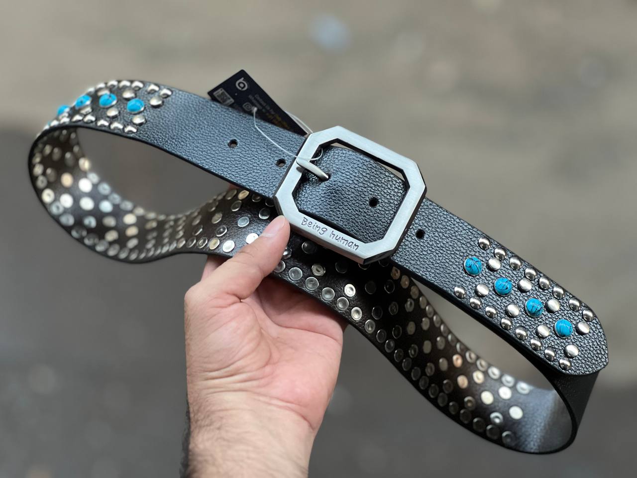 Abeing Humana Original Leather Quality Firoza Ribbit Belt Silver Ribbit