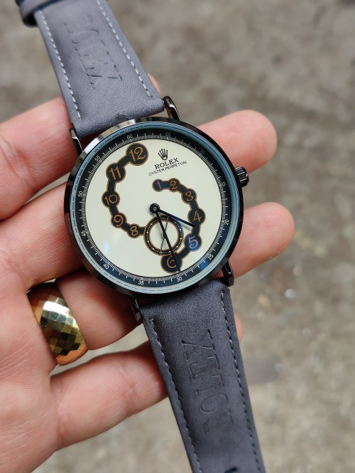 Arolexa Grey Black Oyster Perpetual Quartz Formal