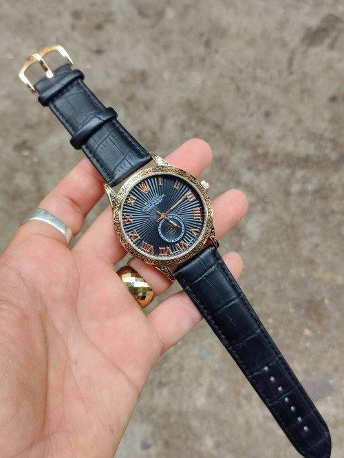 Arolexa Oyster Perpetual 6348 Formal Rose Gold Black Crono Working