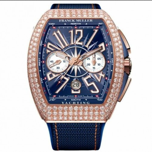Afrank Mullera Rose Gold Diamond Quartz