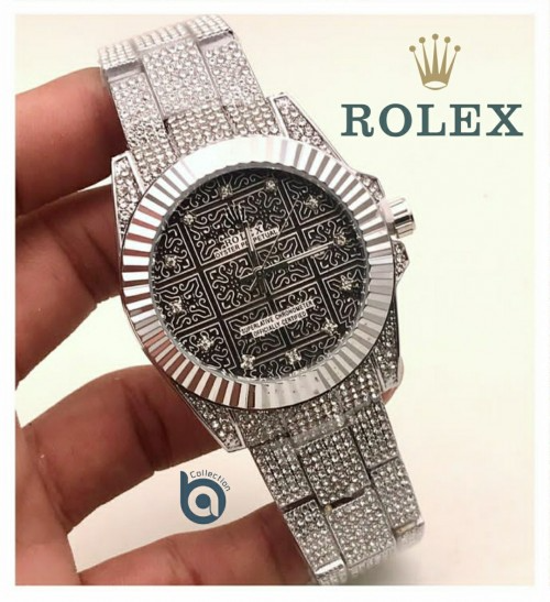 Arolexa Diamond Oyster Perpetual Silver