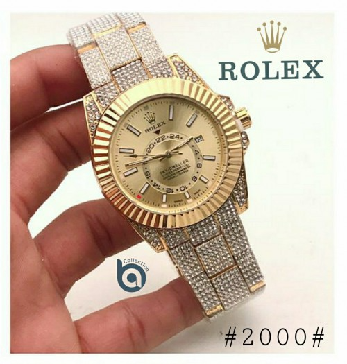 Arolexa Diamond Sky Dweller Gold Date Working