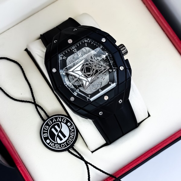 Ahublota Big Bang Quartz Black Time And Date