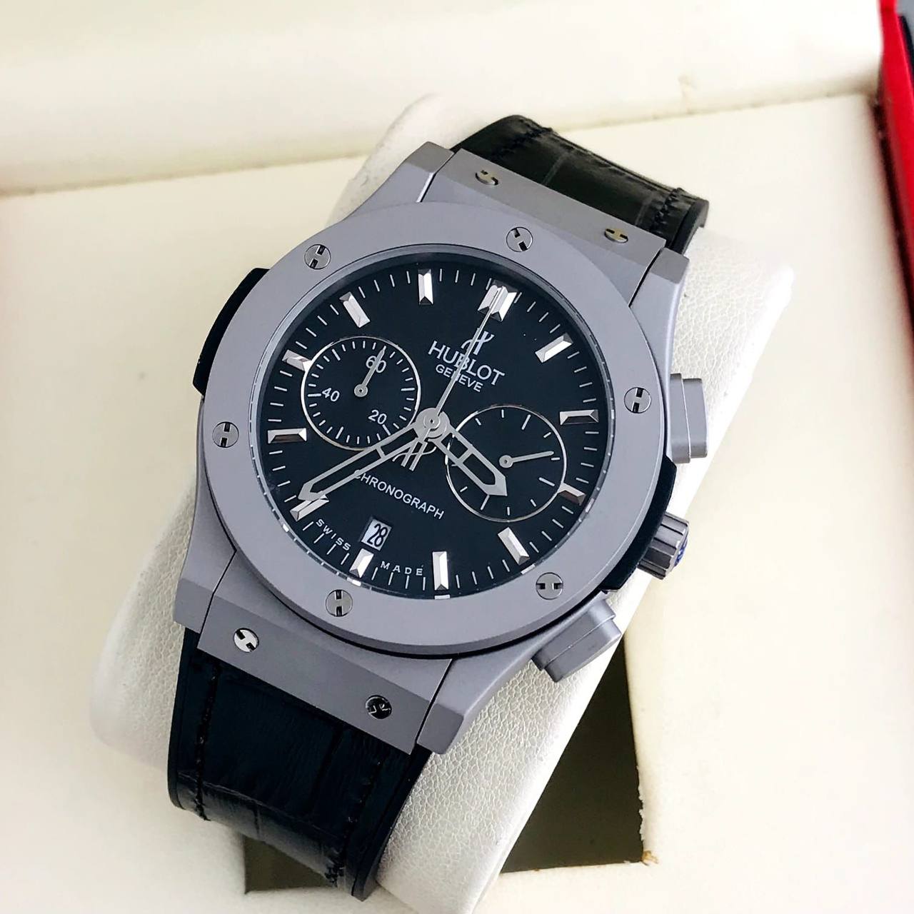 Ahublota Big Bang Quartz 582889 Japan Premium Matt Grey  Black
