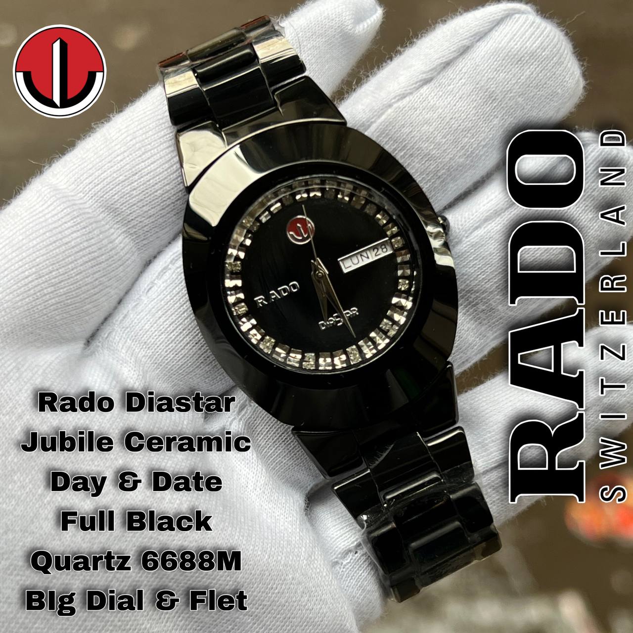 Aradoa Diaster Ceramic Full Black Quartz
