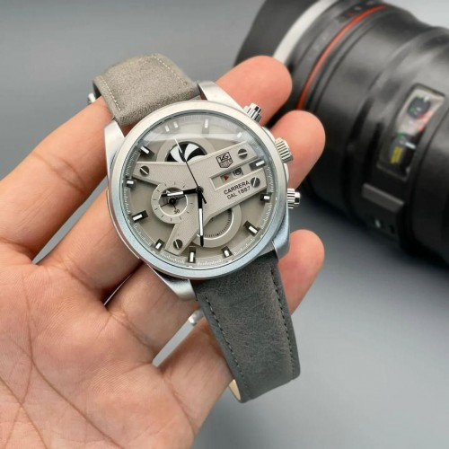 Atag Heuera Carrera Cal 1887 Grey Belt Quartz