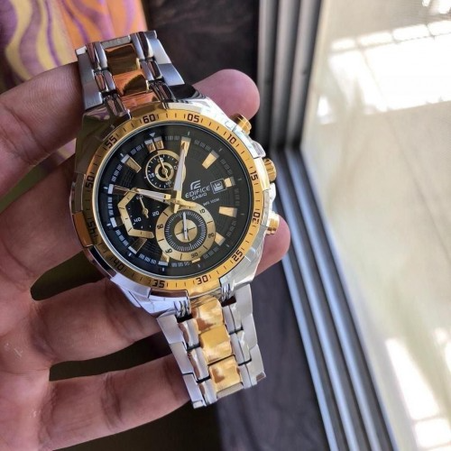 Acasio Edificea Ex188 Two-Tone Chronograph All Working Quartz