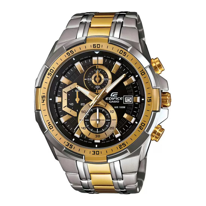 Acasio Edificea Ex188 Two-Tone Chronograph All Working Quartz