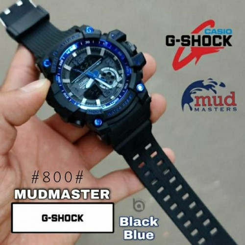 Acasio G-Shocka Mud-Master Black Blue Digital And Quartz
