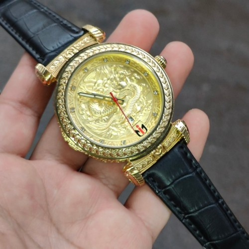Anepica Ainvictaa Dregon Dial Gold Black Belt Quartz