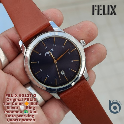 Afelixa 90137 G Tenbrown Belt Peacock Dial Quartz Date Working
