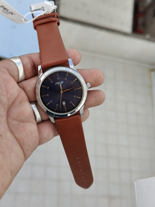 Afelixa 90137 G Tenbrown Belt Peacock Dial Quartz Date Working