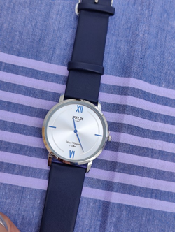 Afelixa 90121 G Blue Belt White Dial Silver Ring - Flet - Quartz