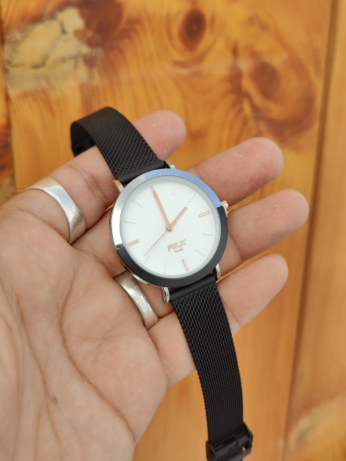 Afelixa 90589 L Black Seffar Chain White Dial Quartz