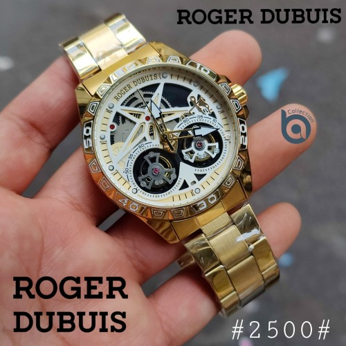 Aroger Dubuisa Chain Gold Quartz - White Dile